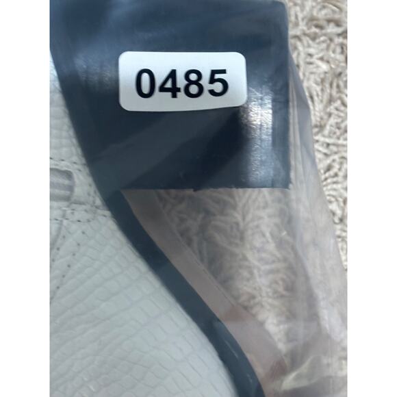 Lucky Brand White Croc-Embossed Heeled Boots - Picture 10 of 10